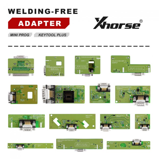 Xhorse Solder-Free Adaptateurs Sans Soudure pour Mini Prog & Key Tool Plus