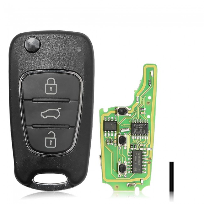 Xhorse XNHY02EN Wireless Flip Remote Key 3 Boutons KIA Hyundai Type 5pcs/lot