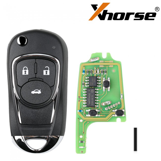 XHORSE XKBU03EN Wire Remote Key Universelle Flip 3 Boutons Buick Style 5pcs/lot