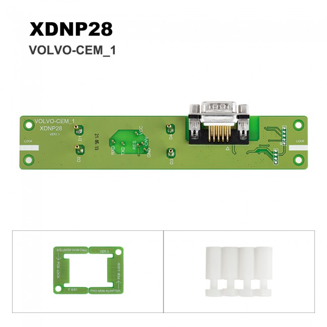 Xhorse Volvo XDNP27 XDNP28 XDNP29 KVM CEM Solder Free Adapters 3 Pcs For VVDI MINI PROG and KEY TOOL PLUS
