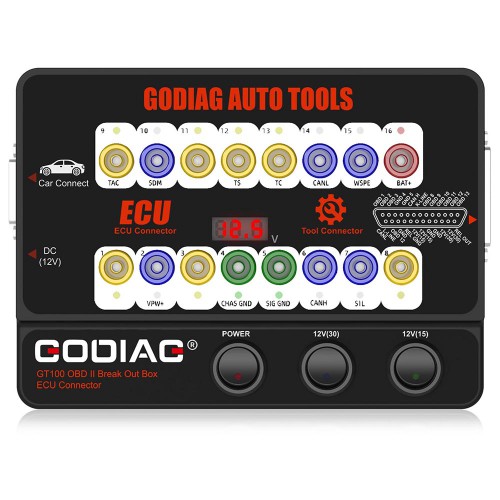 GODIAG GT100 Auto Appareil OBD II Connecteur d'ECU De Boîte de Dérivation Fonctionne Avec Xhorse VVDI2