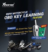 Xhorse BMW Motorcycle OBD Key Learning Licence Avec BMW Motorcycle Smart Clé 2PCS