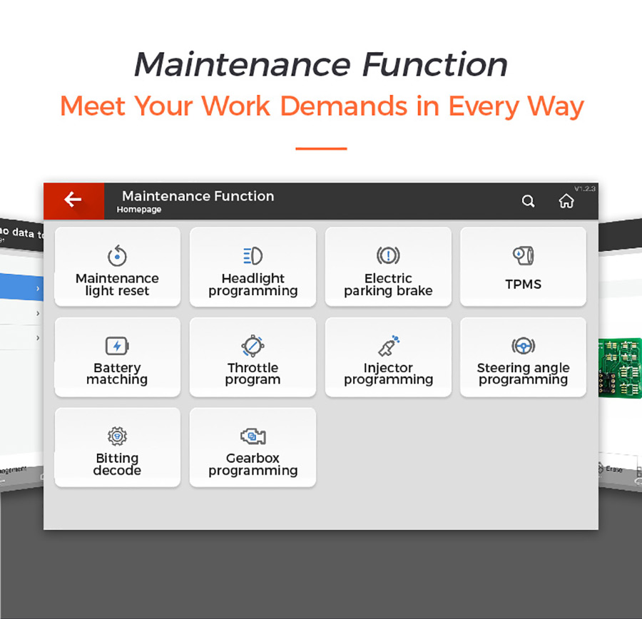 key tool plus Maintenance Function